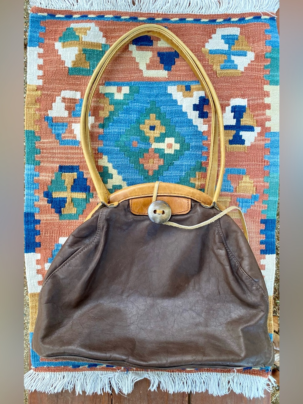 Chic Vintage VST Brown Leather Bag